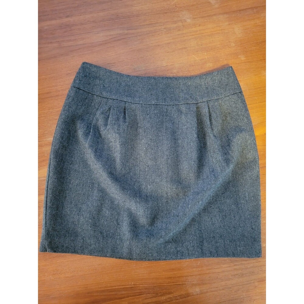 Forever 21 Gray 3% Wool Mini Skirt Y2K Preppy Lined Women's Medium School Work